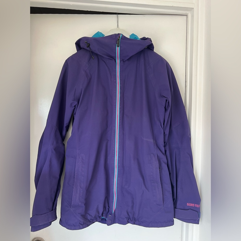 Purple Burton ak Gore-Tex shell Jacket with Hood